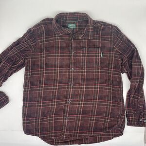 Woolrich Men’s XL Flannel Red Long Sleeve Button Up